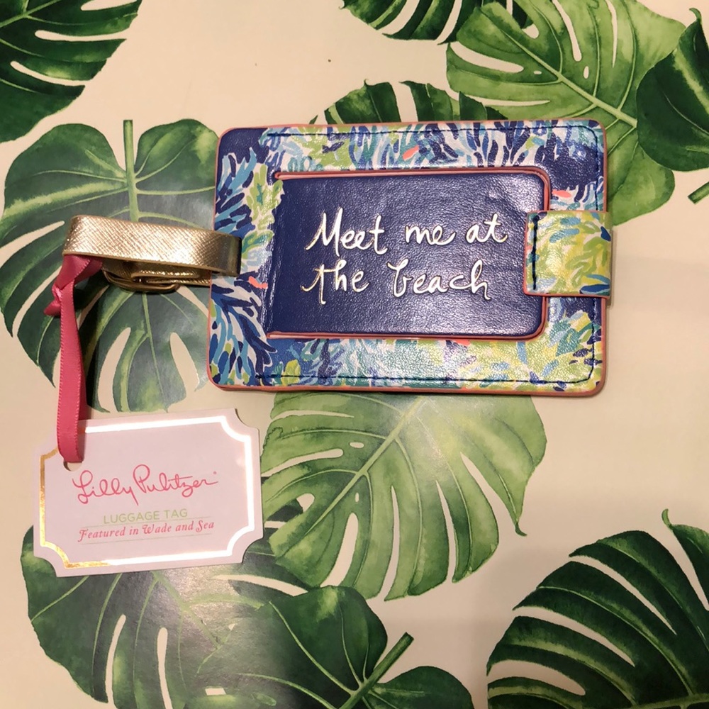 Lilly Pulitzer Meet Me at the Beach Luggage Tag